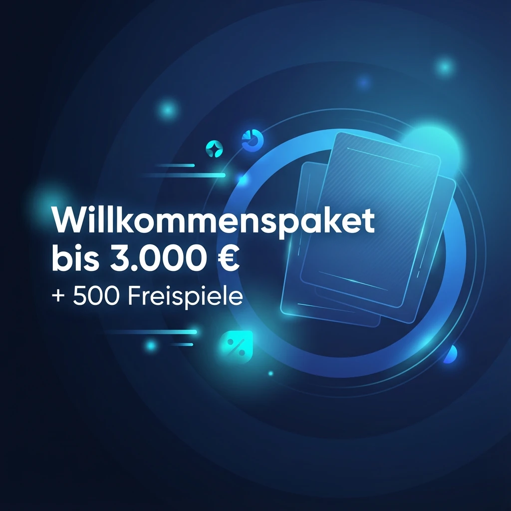 Willkommenspaket bis 3.000 € + 500 Freispiele